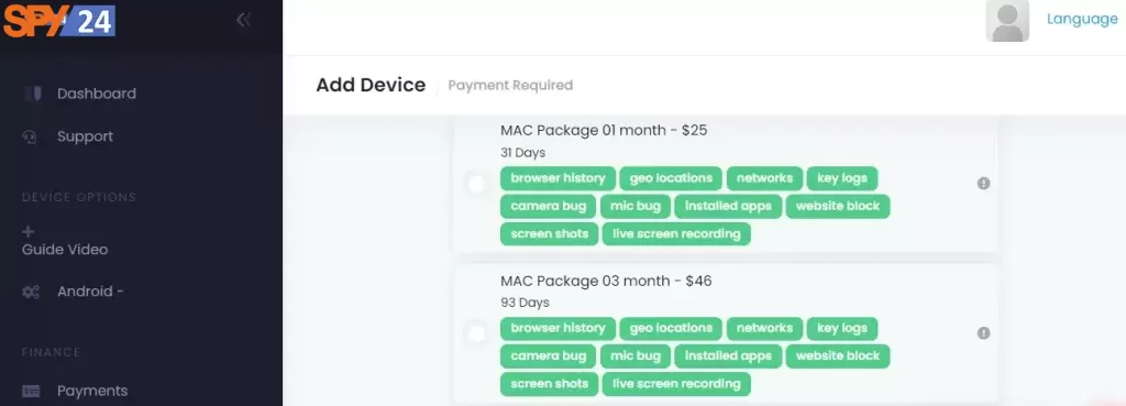 SPY24 App Cost mac