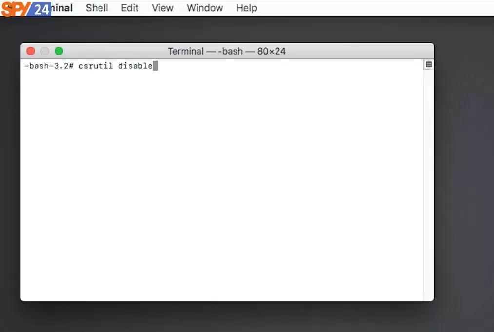 csrutil disable