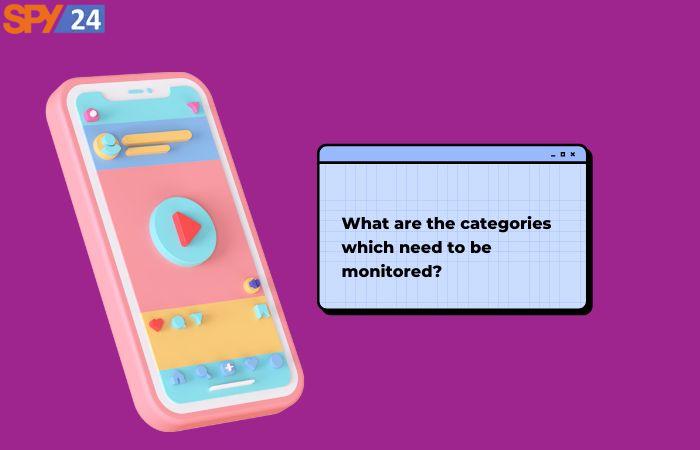 How can I monitor another phone? (Android - iPhone) 3 categories which need to be monitored