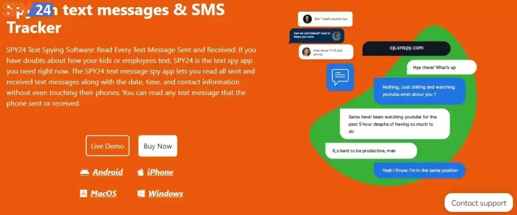 The Best Text Message Tracking App: is SPY24