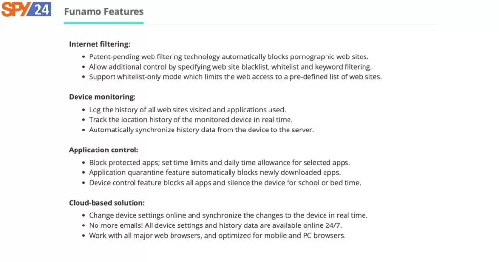 Funamo Parental Control Review: Installation and Cost 4 Funamo Features