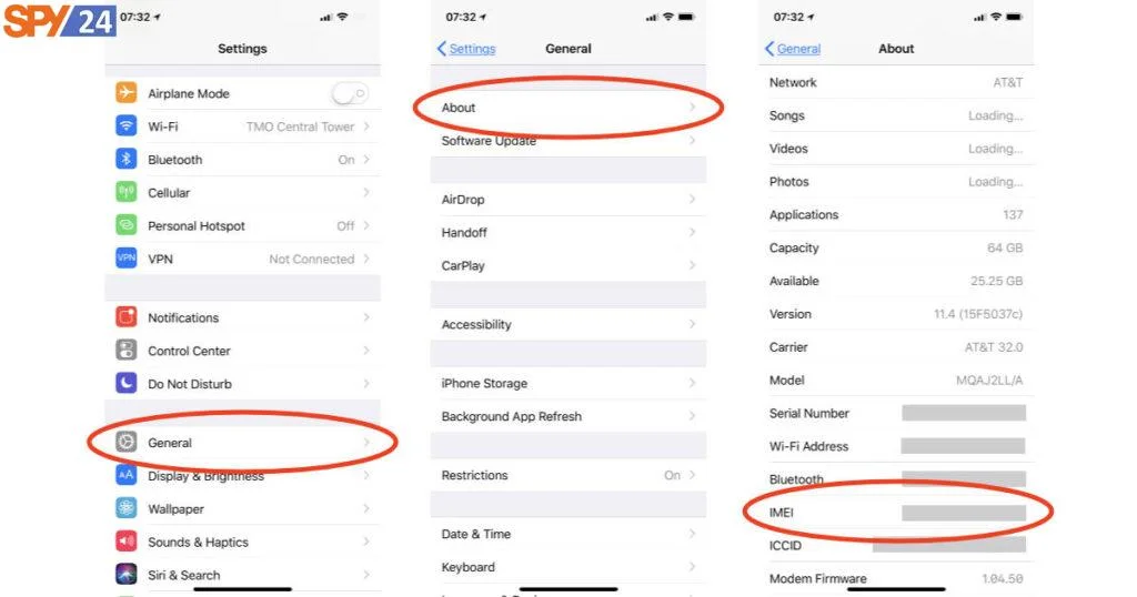 IMEI Tracker – Track Phone Using IMEI Online Free 2023 4 Open the About Phone