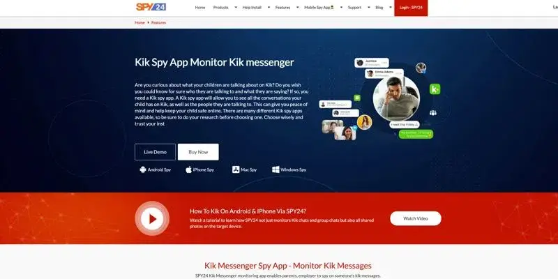 SPY24 Kik App Hacking