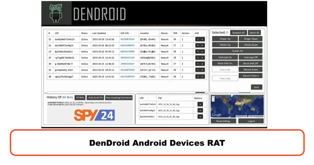 DenDroid Android Devices RAT