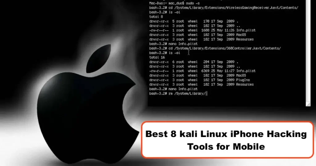 Best 8 kali Linux iPhone Hacking Tools for Mobile