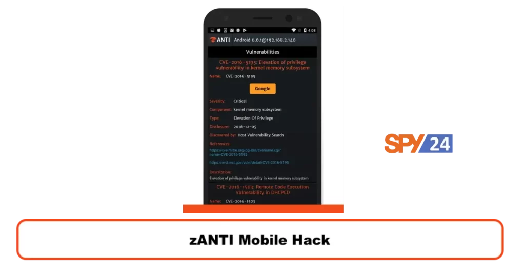 zANTI Mobile Hack