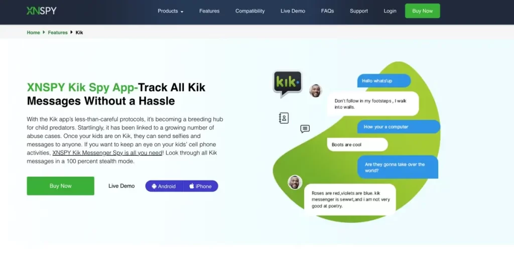 XNSPY – Leading Kik Spy Tool