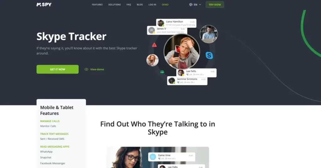 mSpy skype chat hacks