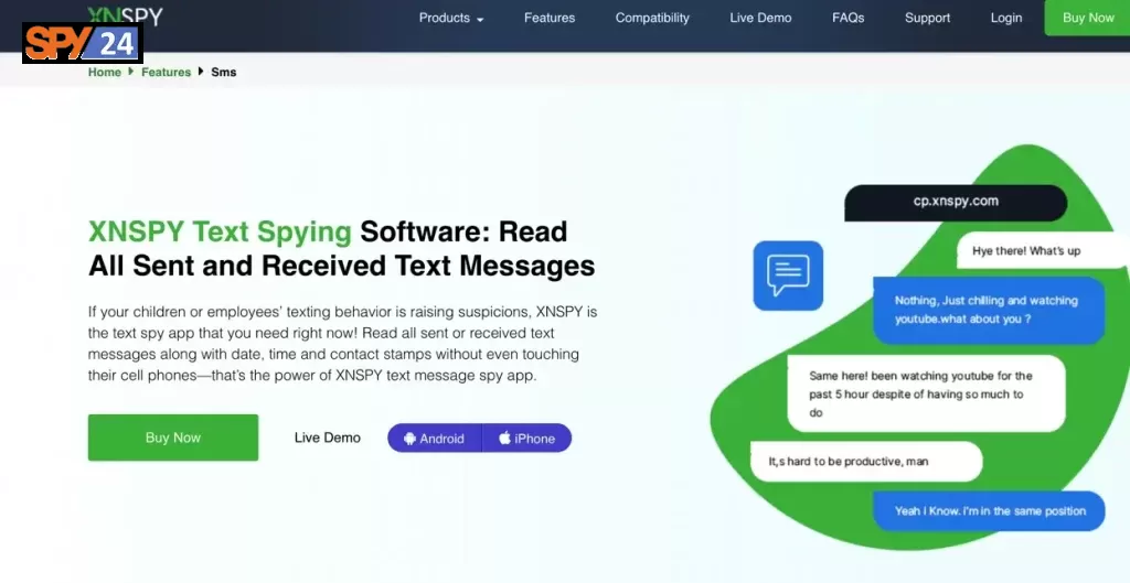 XNSPY Best Text Message Hacking Tools