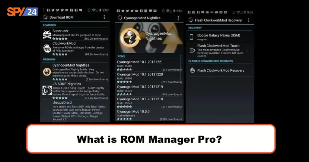 What is ROM Manager Pro?