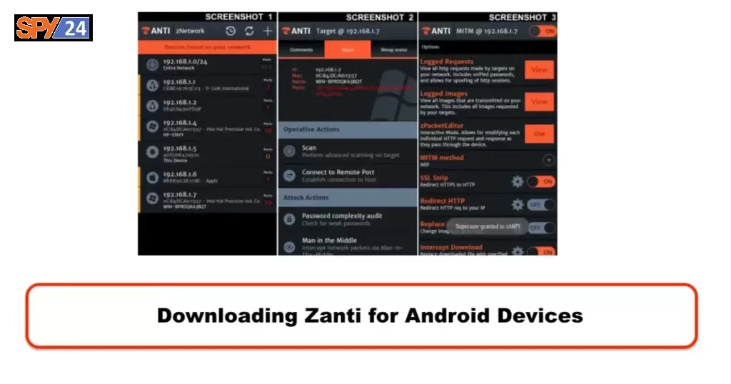 Downloading Zanti for Android Devices