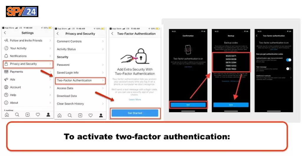 How to enable two-factor authentication on Instagram