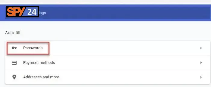 Passwords gmail