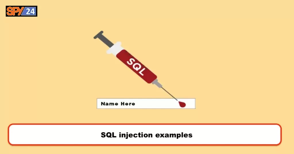 SQL injection examples